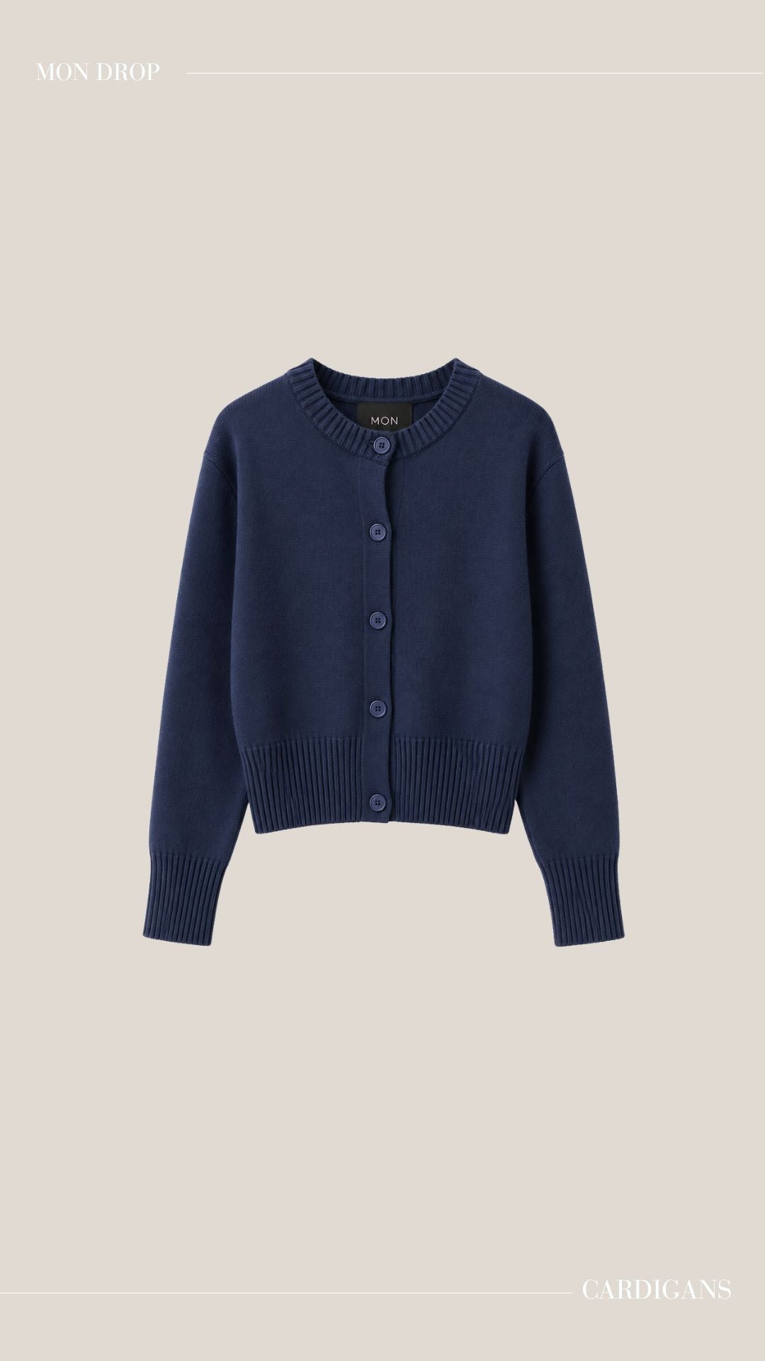 Cardigan Azul Tejido