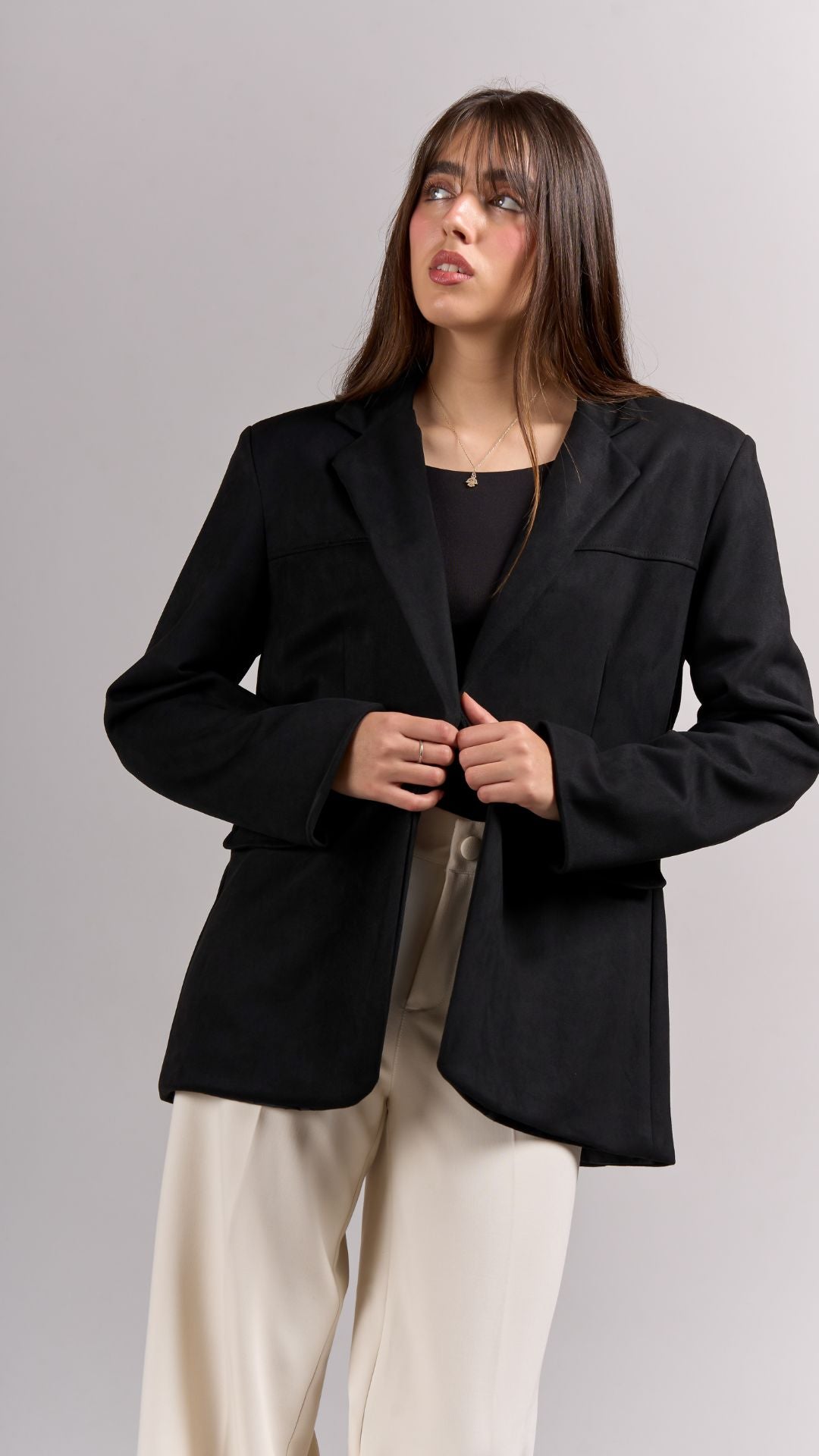 Blazer Classy Suede - Negro