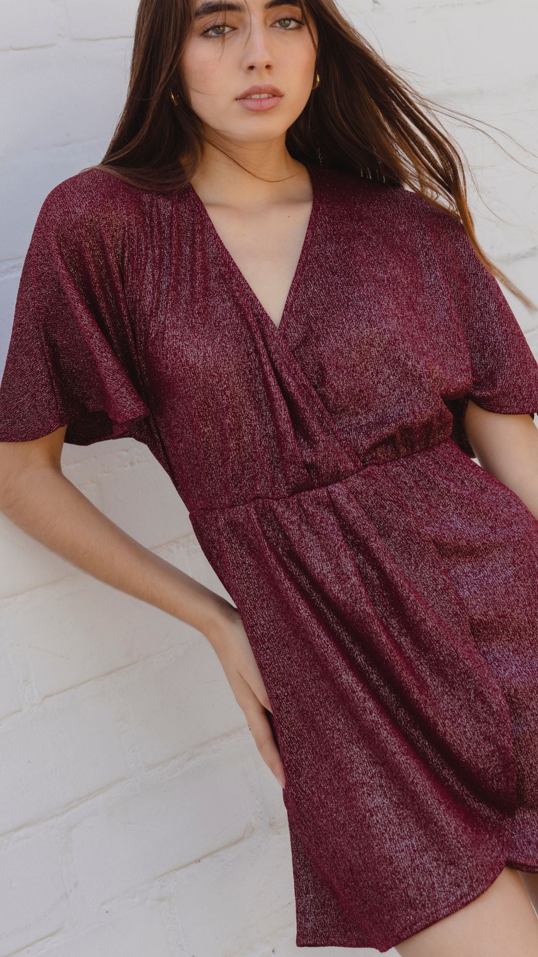 Vestido Alondra Vino