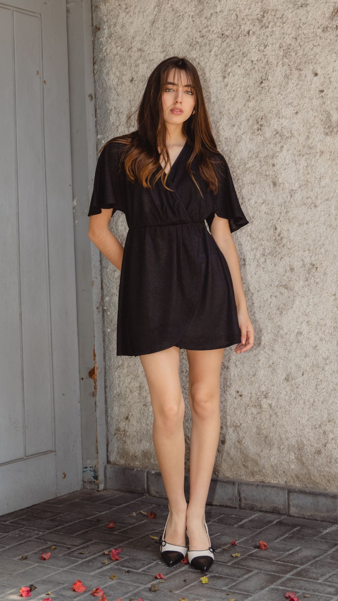 Vestido Brillos Negro