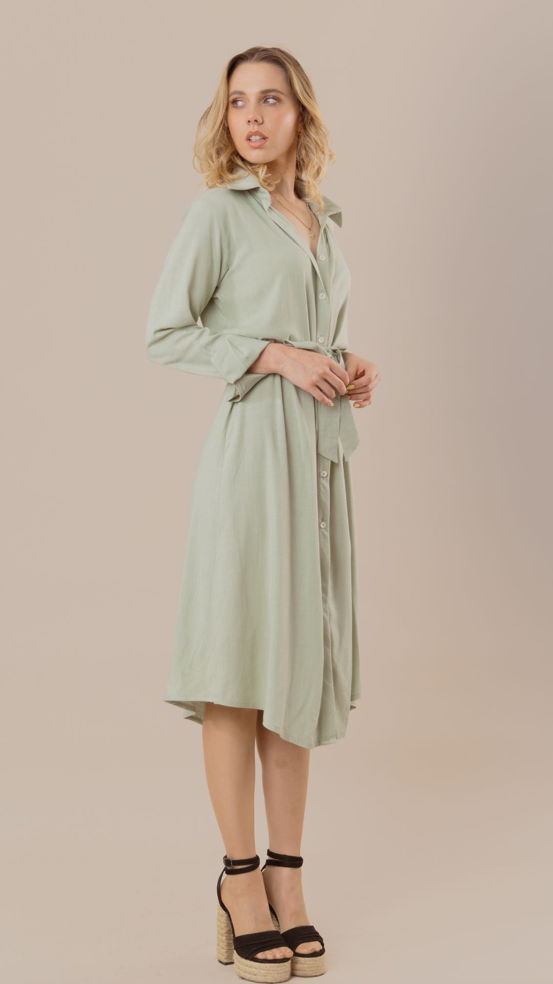 Preventa Vestido Midi - Verde agua