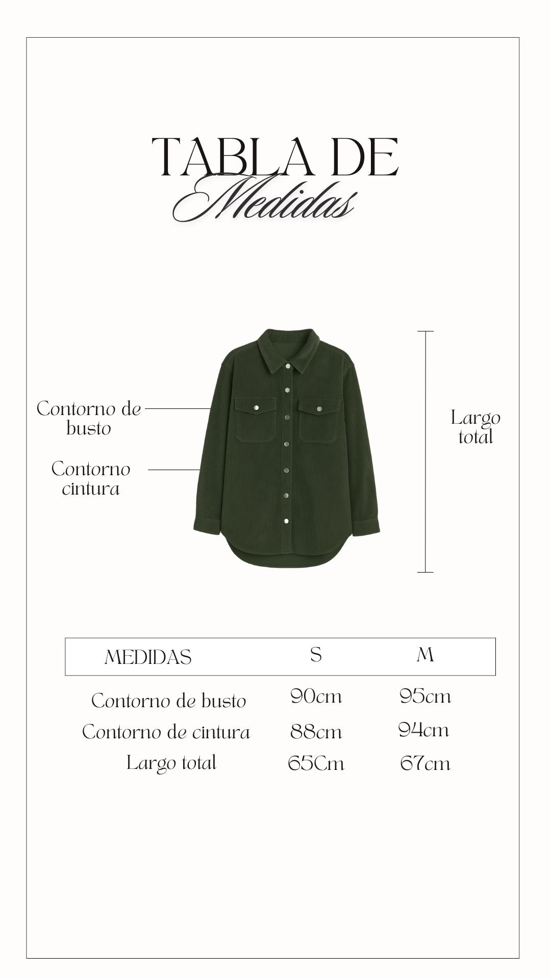 Preventa - Camisaco Curduroy