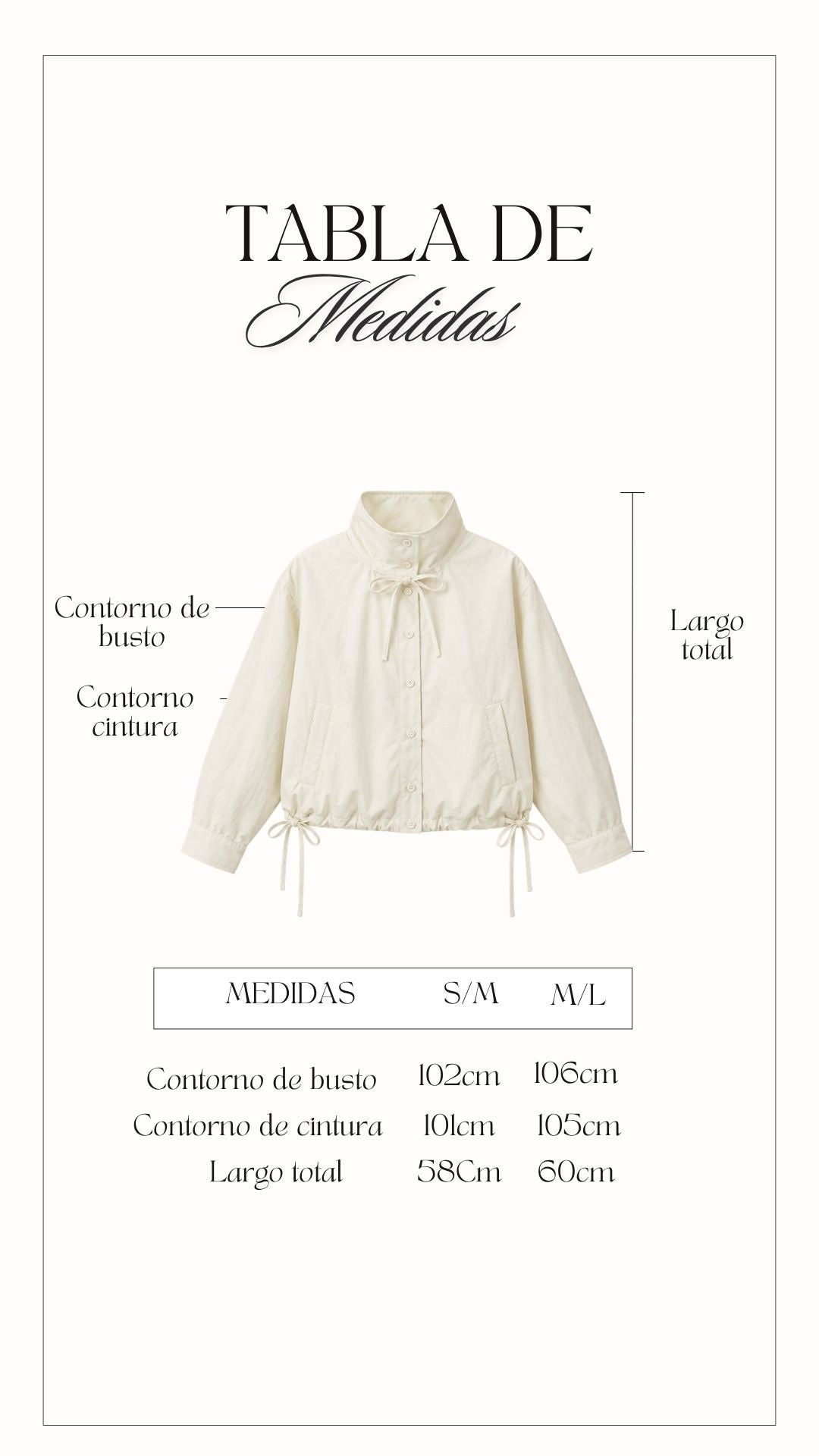 Casaca impermeable Brisa - Hueso
