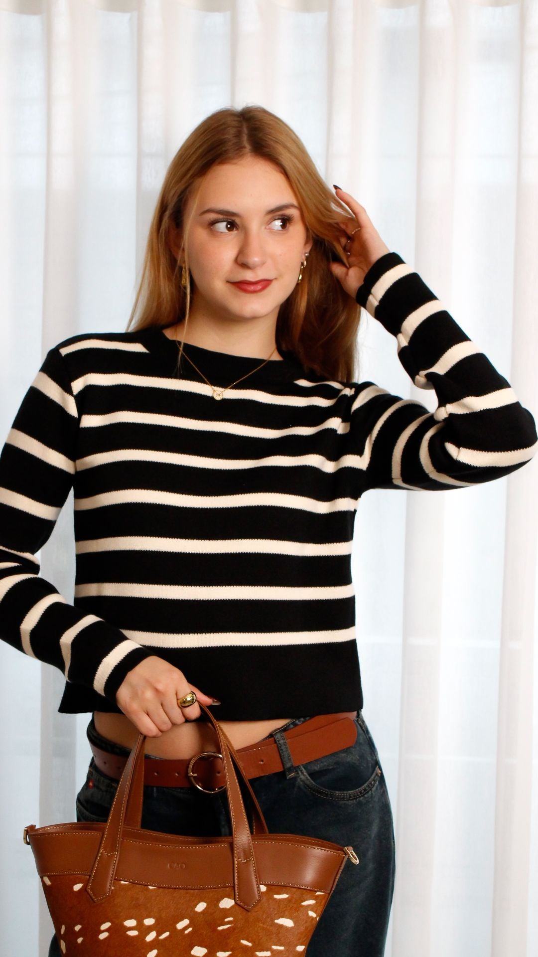Sweater Tejido Clasico a Rayas