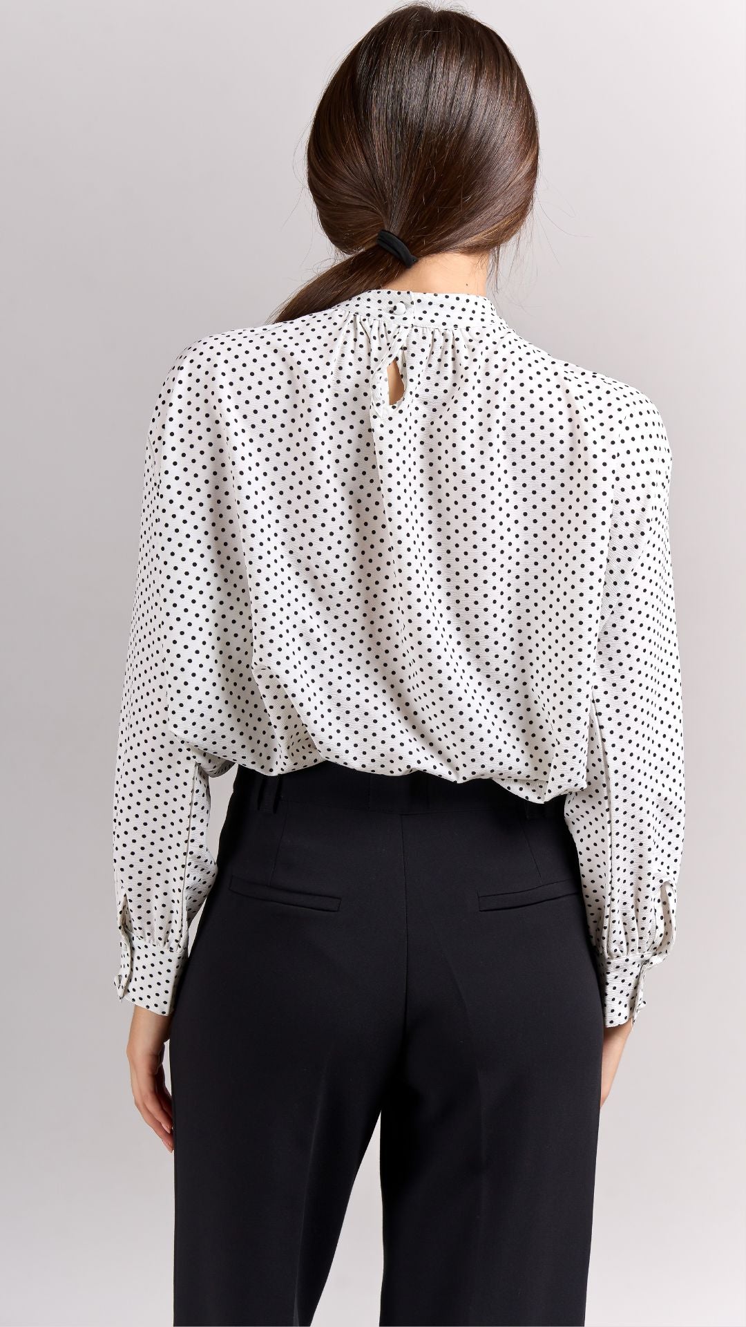 Blusa Lorreine Polka Dots Blanca