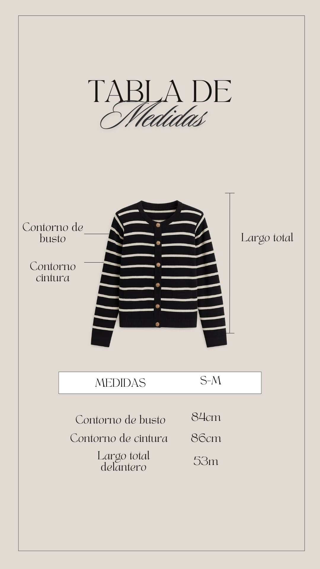 Cardigan Clásico a rayas Verde
