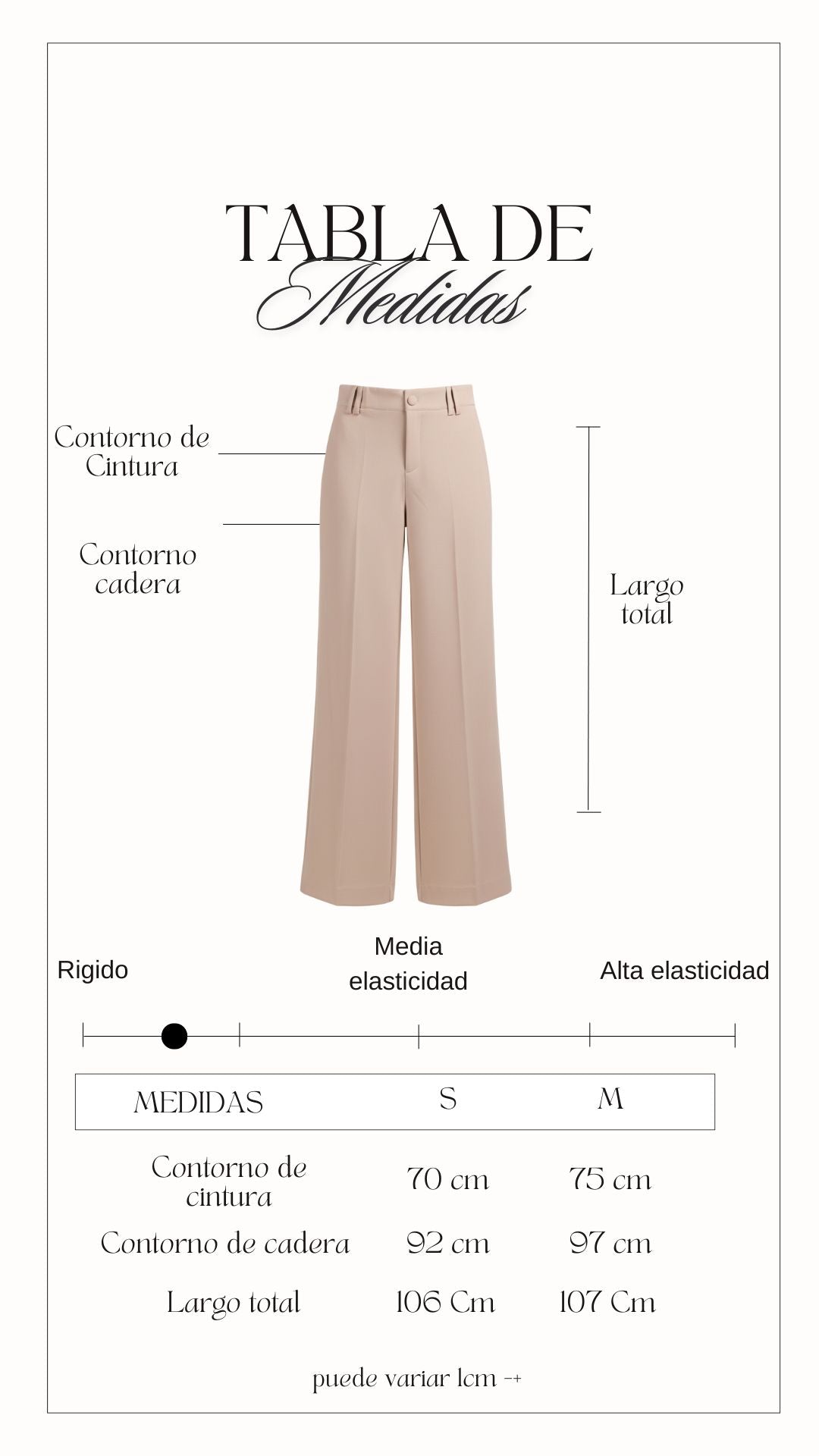 Pantalon Sastre Recto - Beige