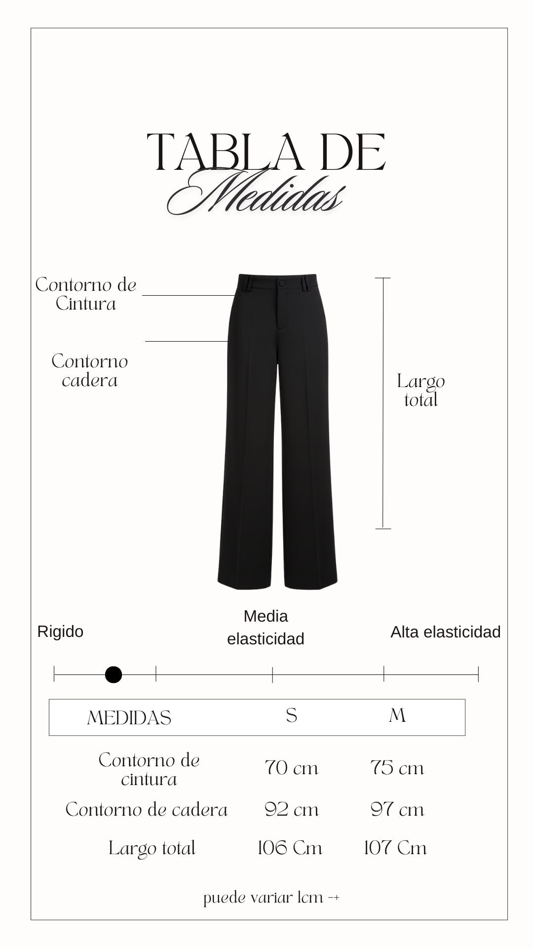 Pantalon Sastre Recto - Negro