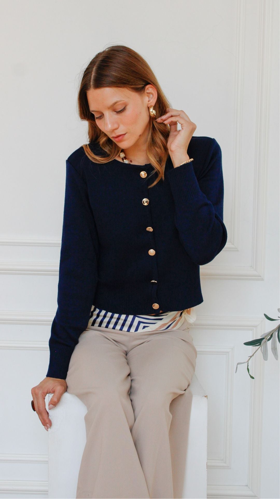 Cardigan Tejido Azul noche
