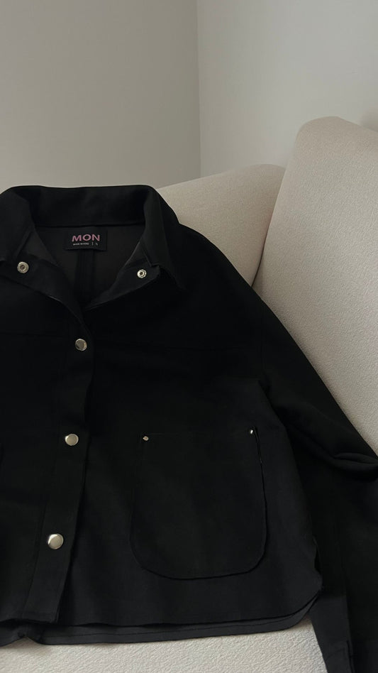 Casaca Lulu Negro -  suede