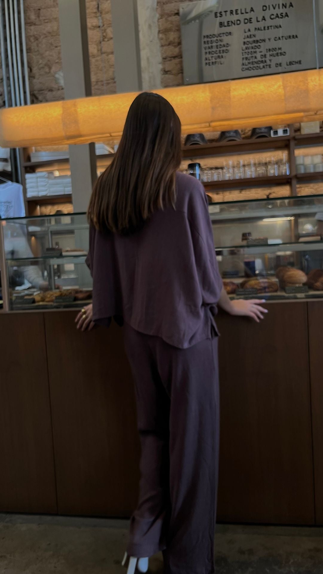 Pantalon Lino Chocolate