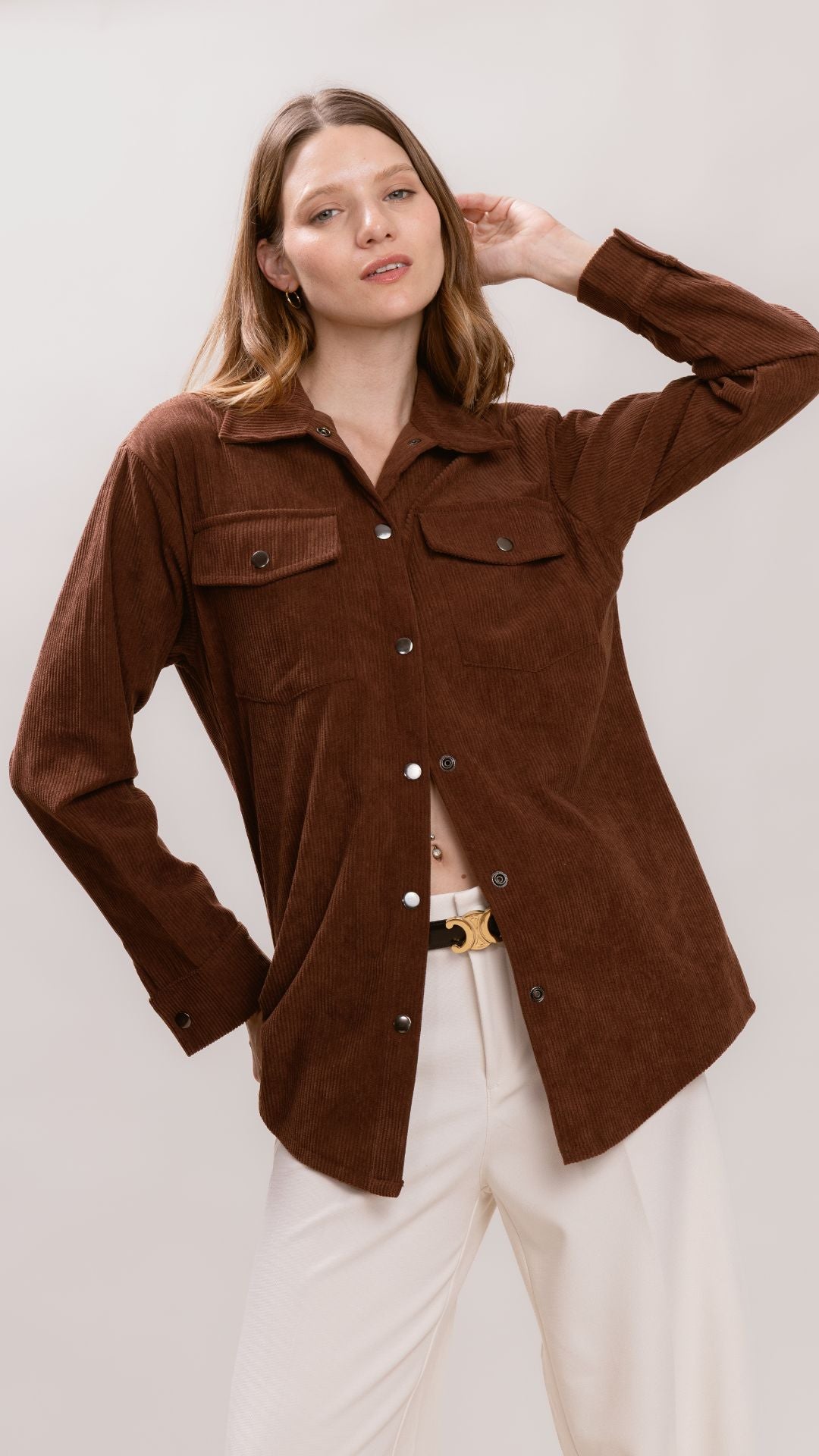 Camisacos Curduroy Chocolate