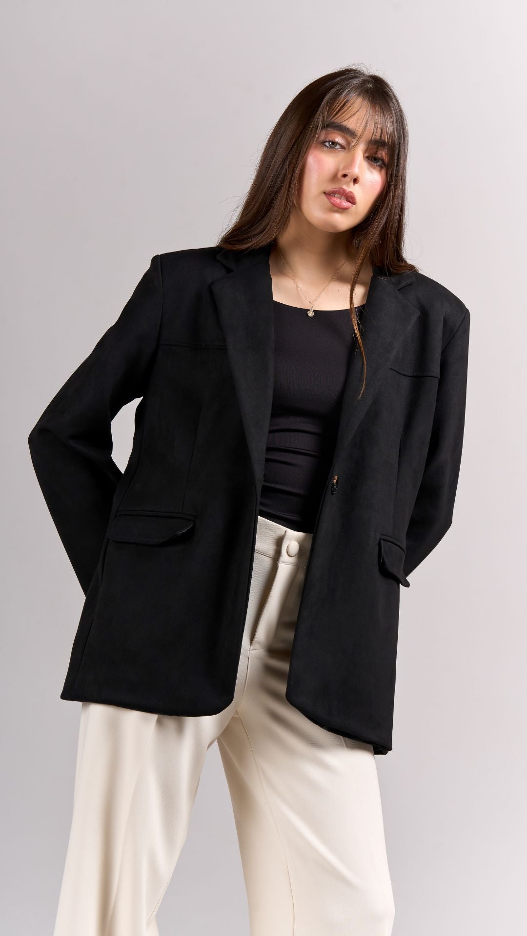 Blazer Classy Suede - Negro