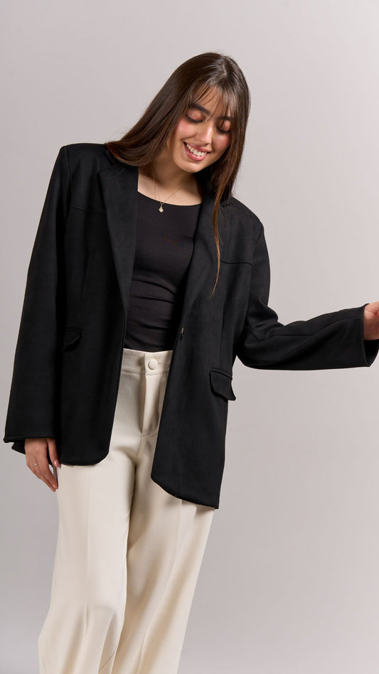 Blazer Classy Suede - Negro