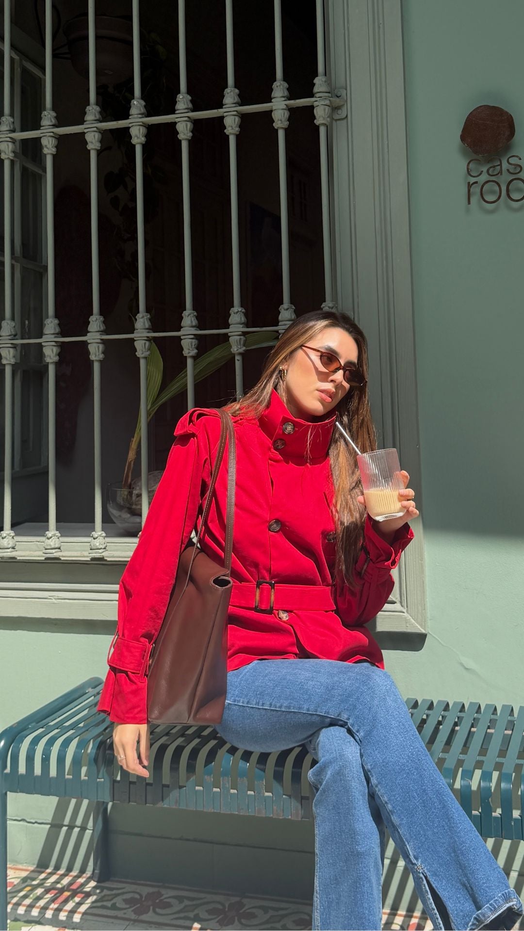Gabardina Roja - Drill Algodón