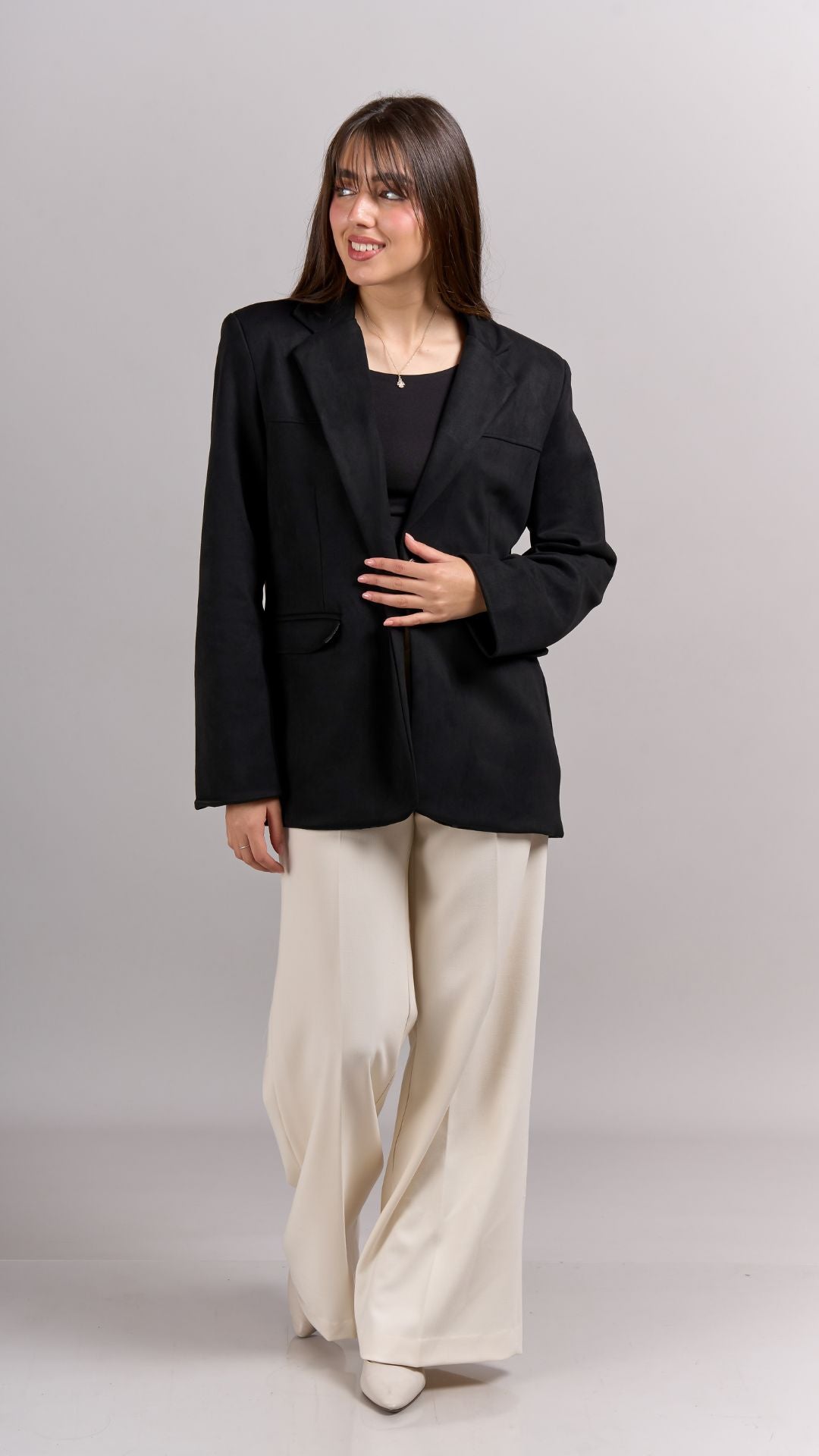 Blazer Classy Suede - Negro