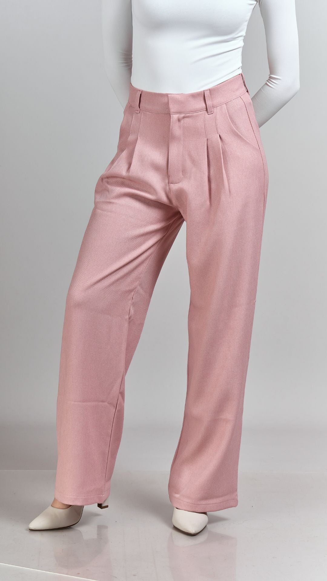 Pantalon Sastre Twill Batista - Rosa Yogurt