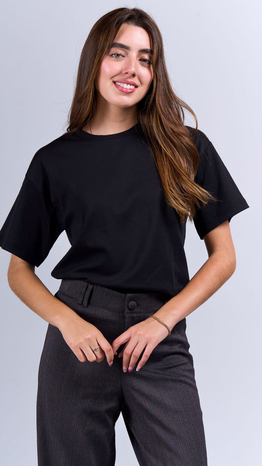 Relaxed Fit Negro- Pima Cotton