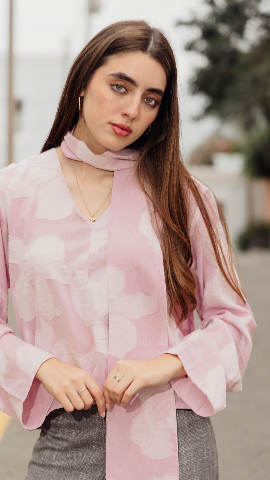 Preventa Blusa Mao Rosa - 2 piezas