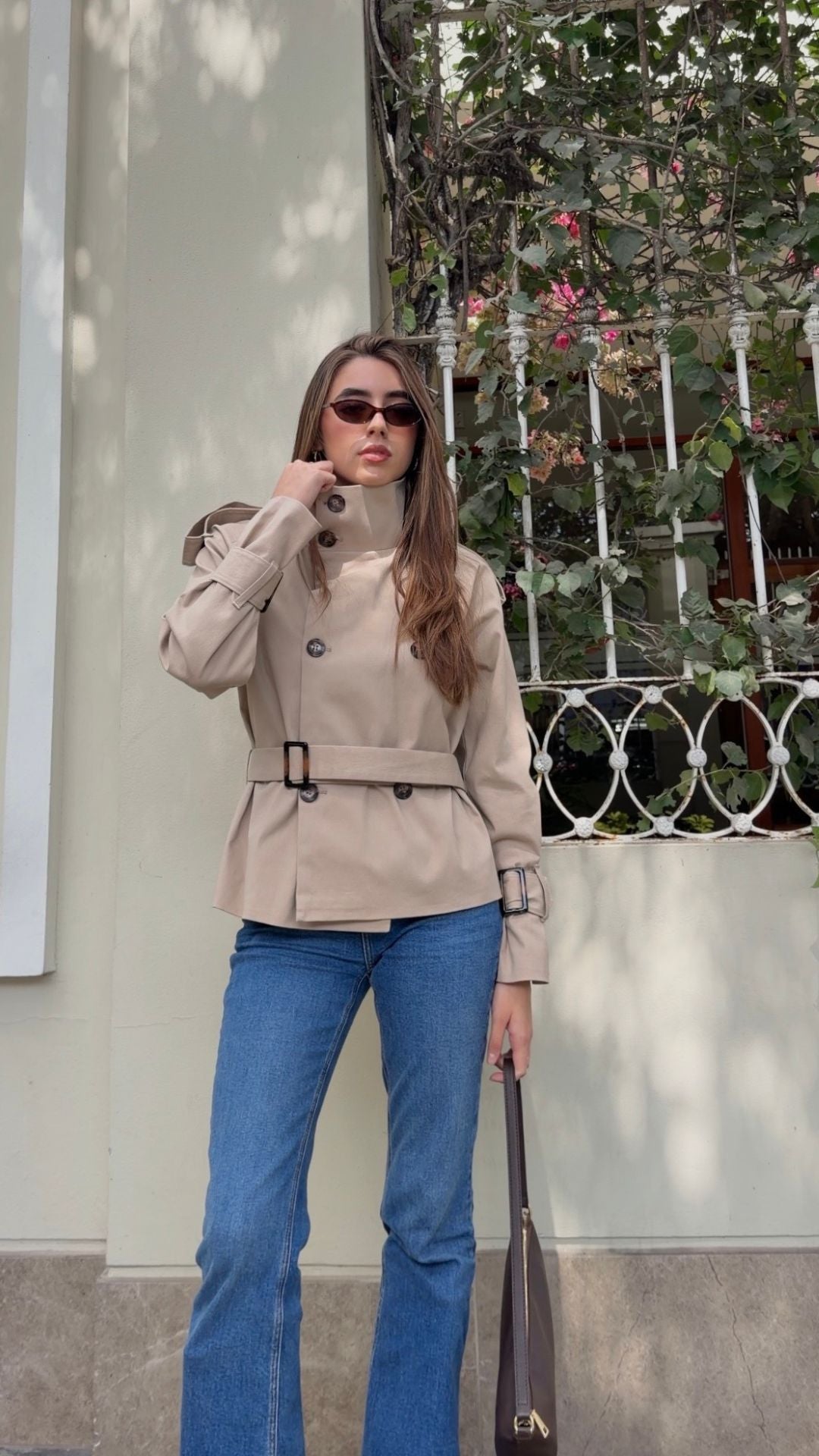 Gabardina Beige - Drill Algodón