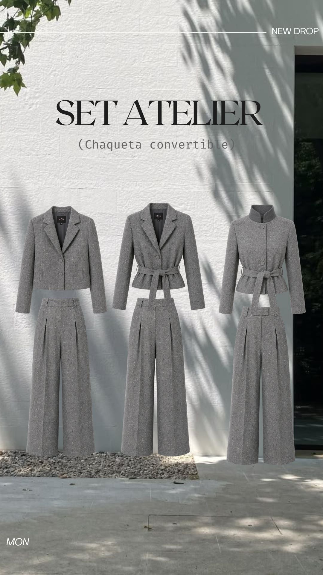 Set Atelier Gris  - Tweed & Paño