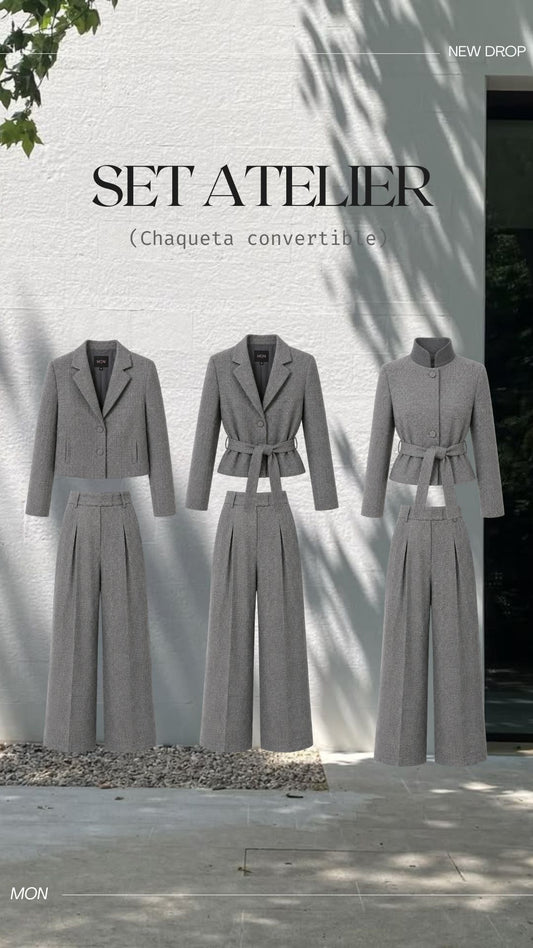 Set Atelier Gris  - Tweed & Paño