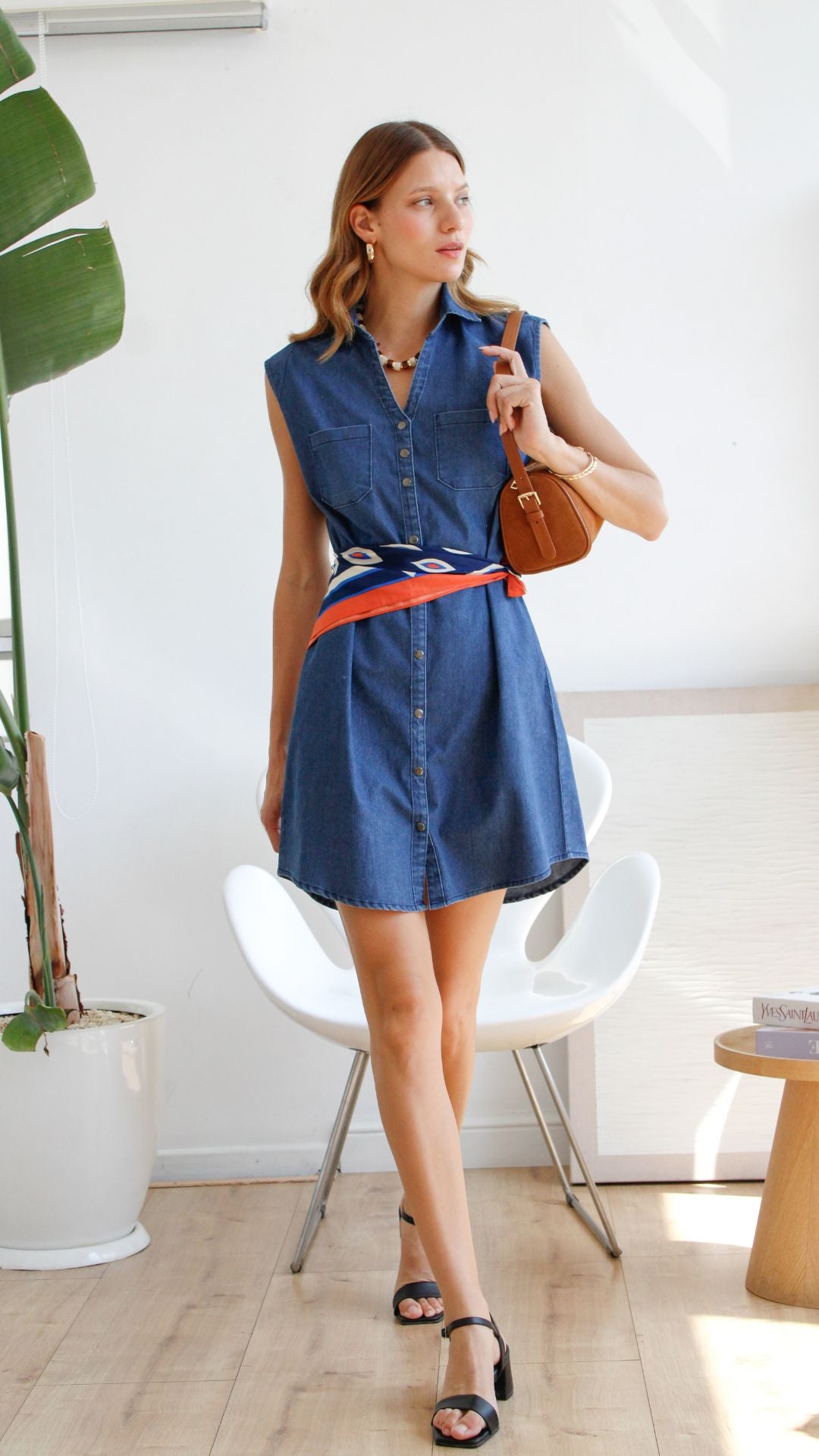 Vestido Denim Waldorf -  Sleeveless