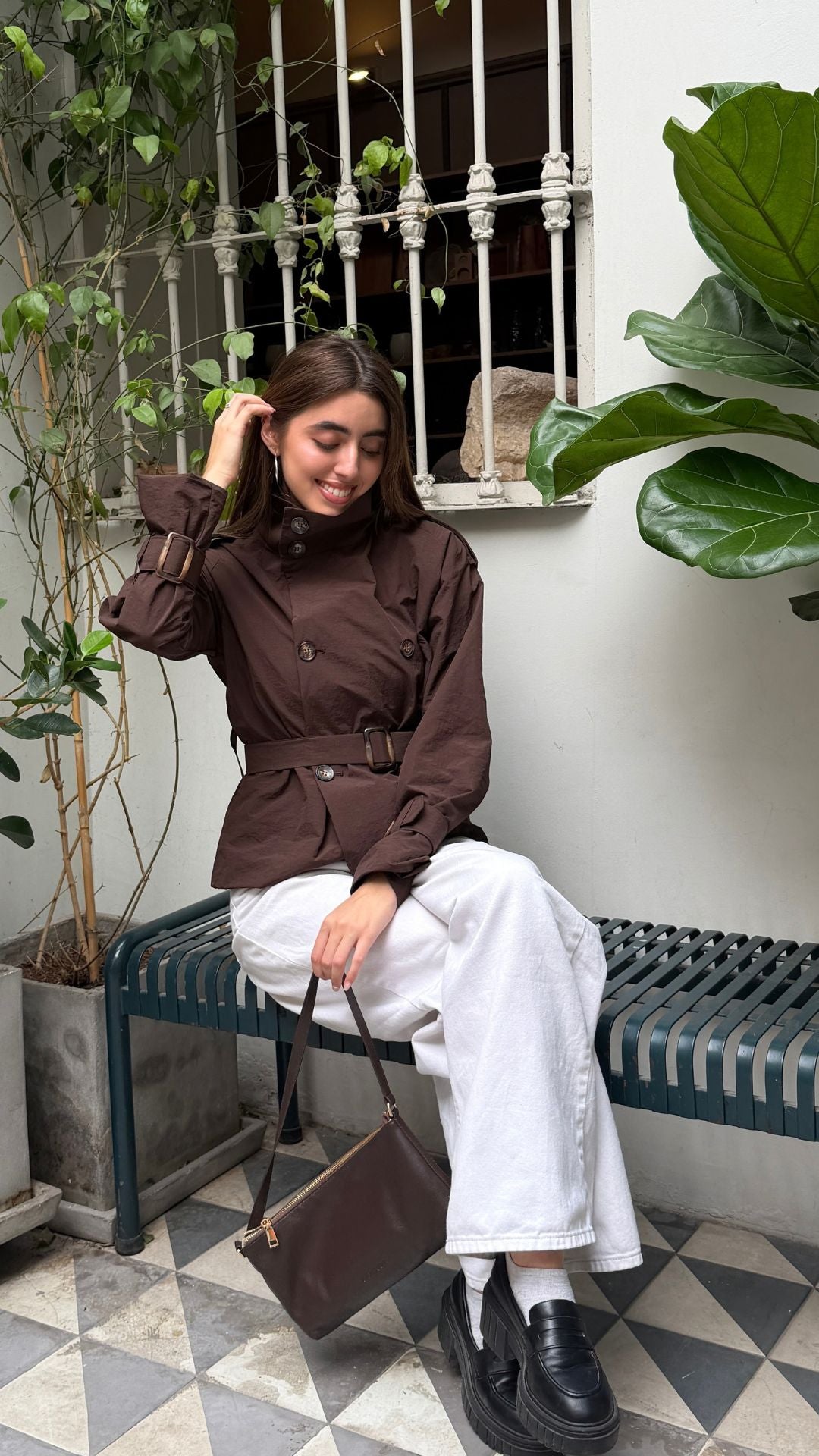 Preventa Trench Coat Chocolate