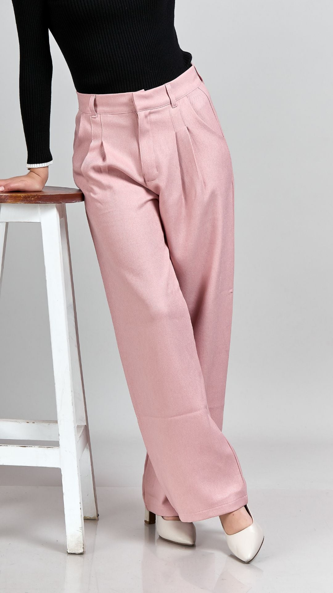 Pantalon Sastre Twill Batista - Rosa Yogurt