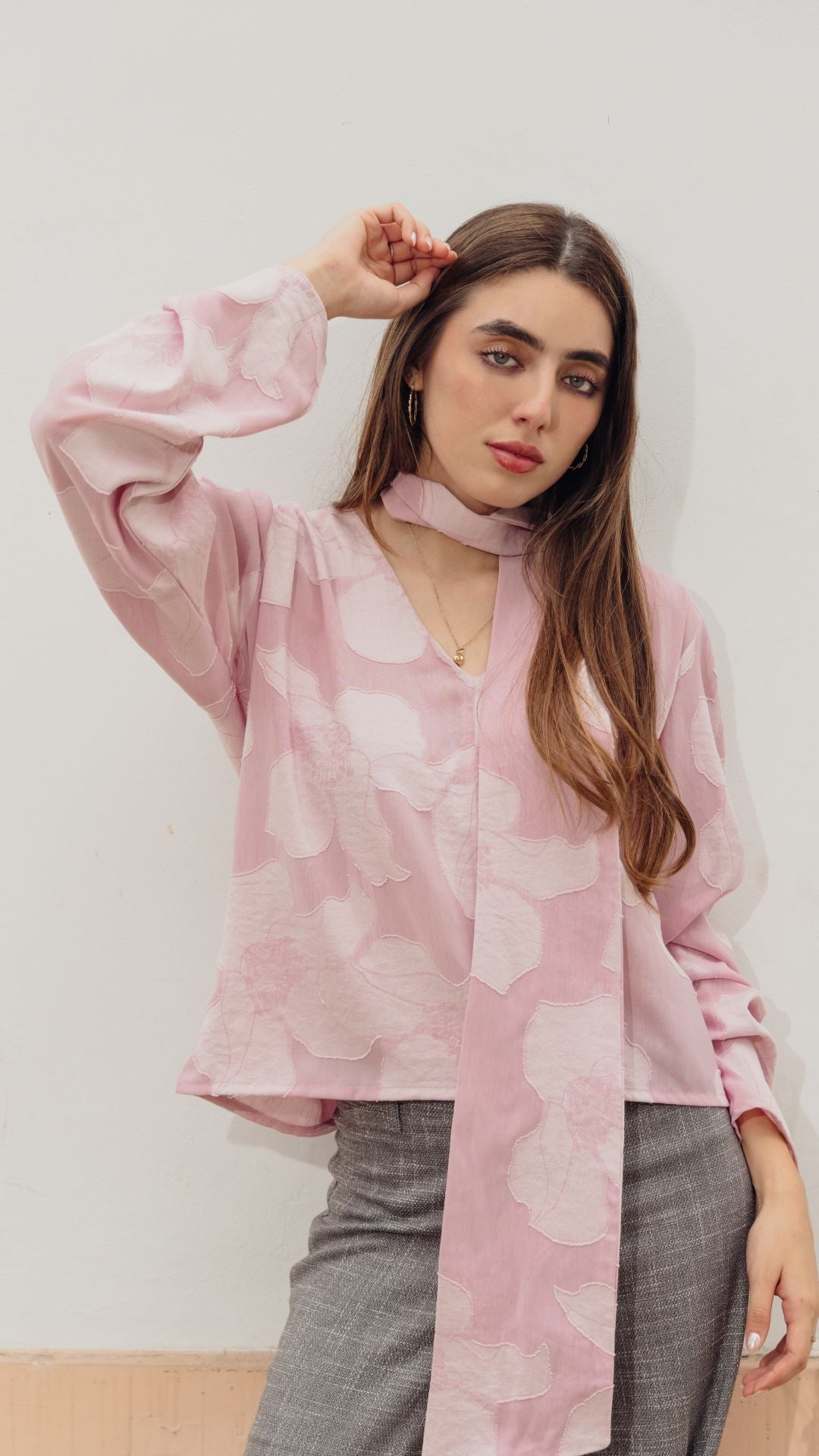 Preventa Blusa Mao Rosa - 2 piezas