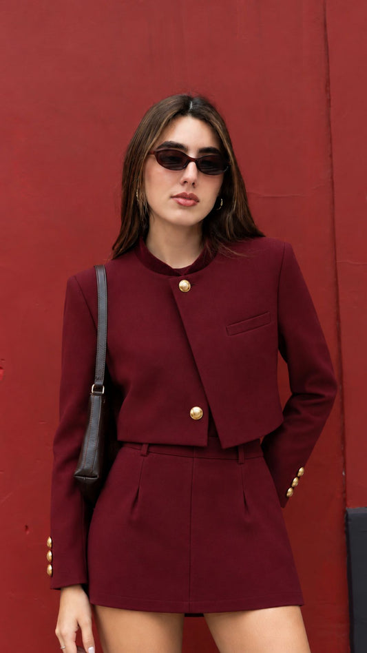PREVENTA PREPPY SET BURGUNDY