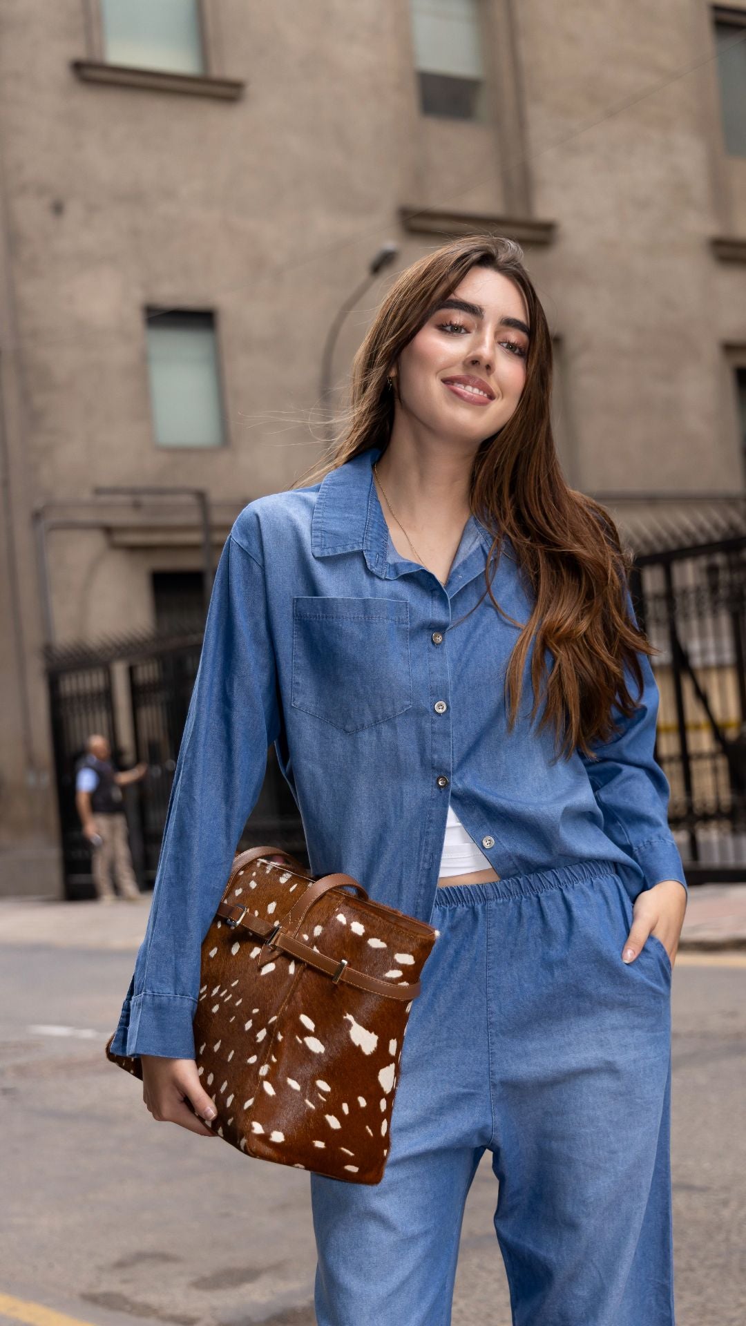 Preventa Camisa Denim - Azure
