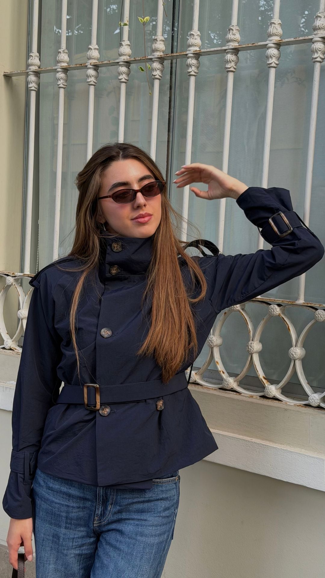 Preventa Trench Coat Azul Noche