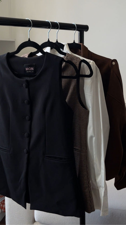 Chaleco sastre Negro