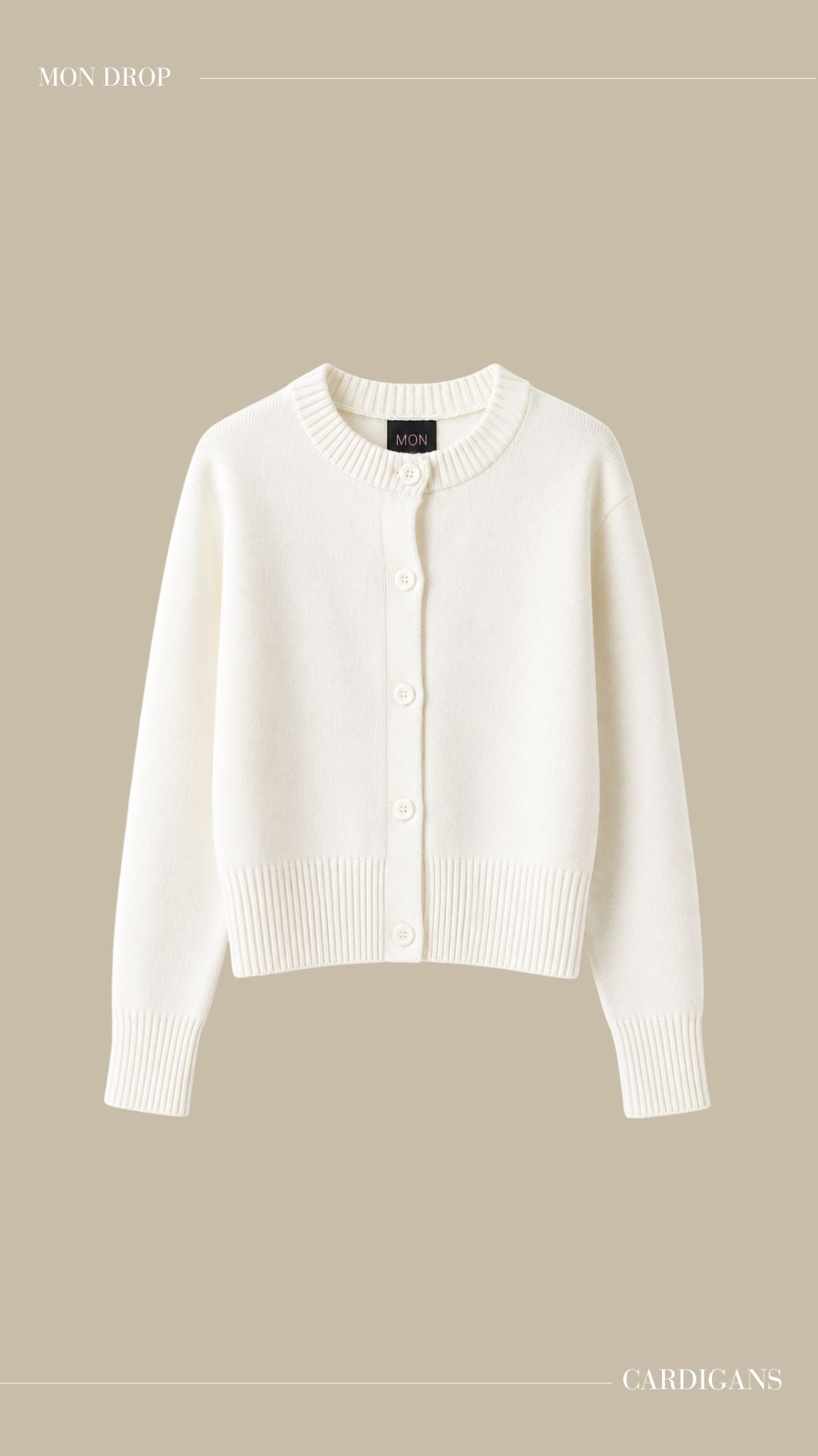 Cardigan Blanco Tejido