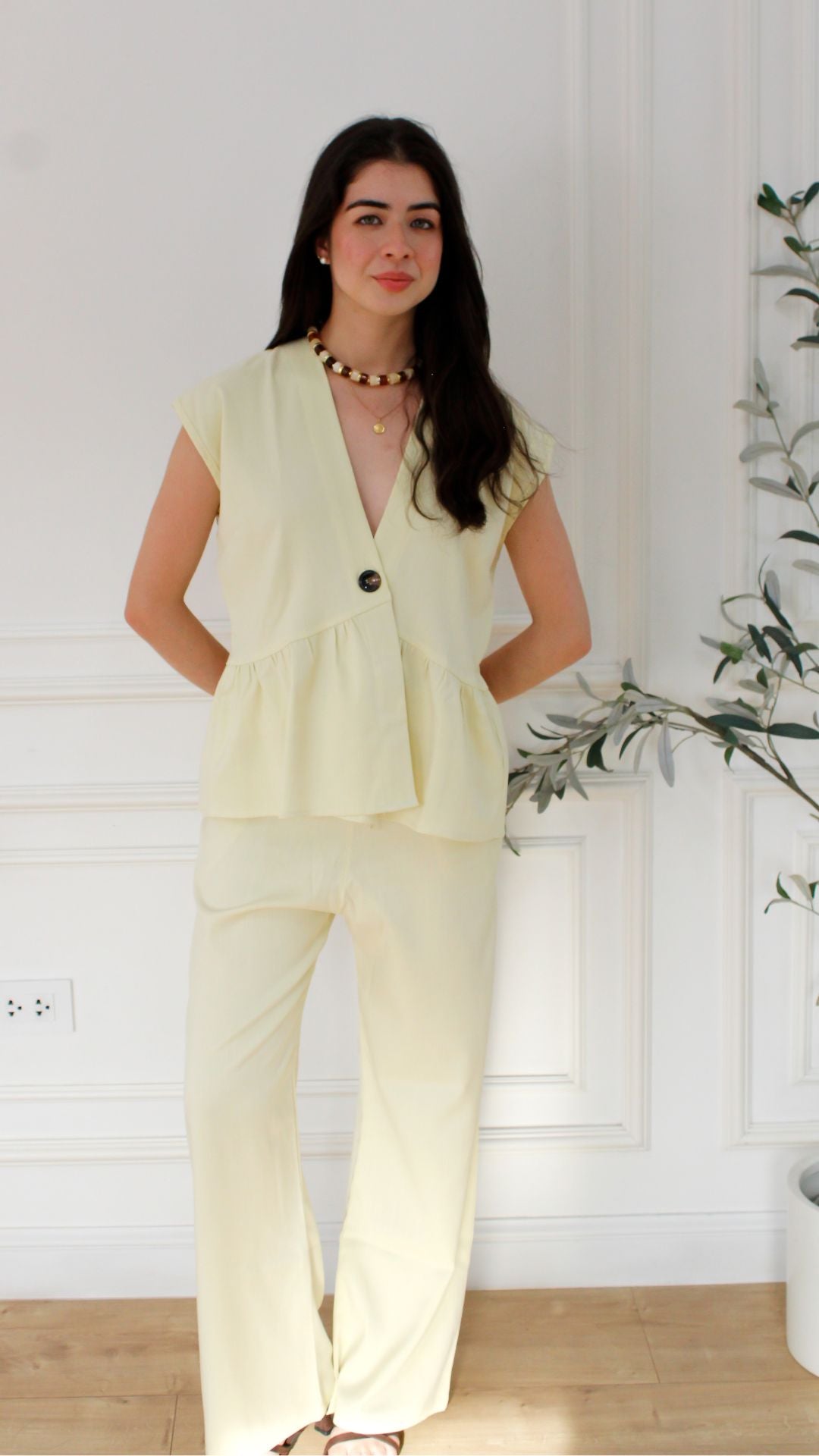 Set Lino Savanna Amarillo