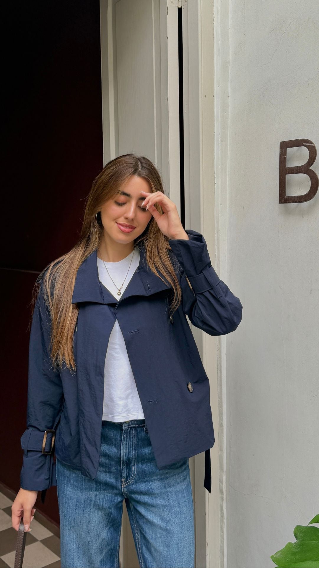 Preventa Trench Coat Azul Noche
