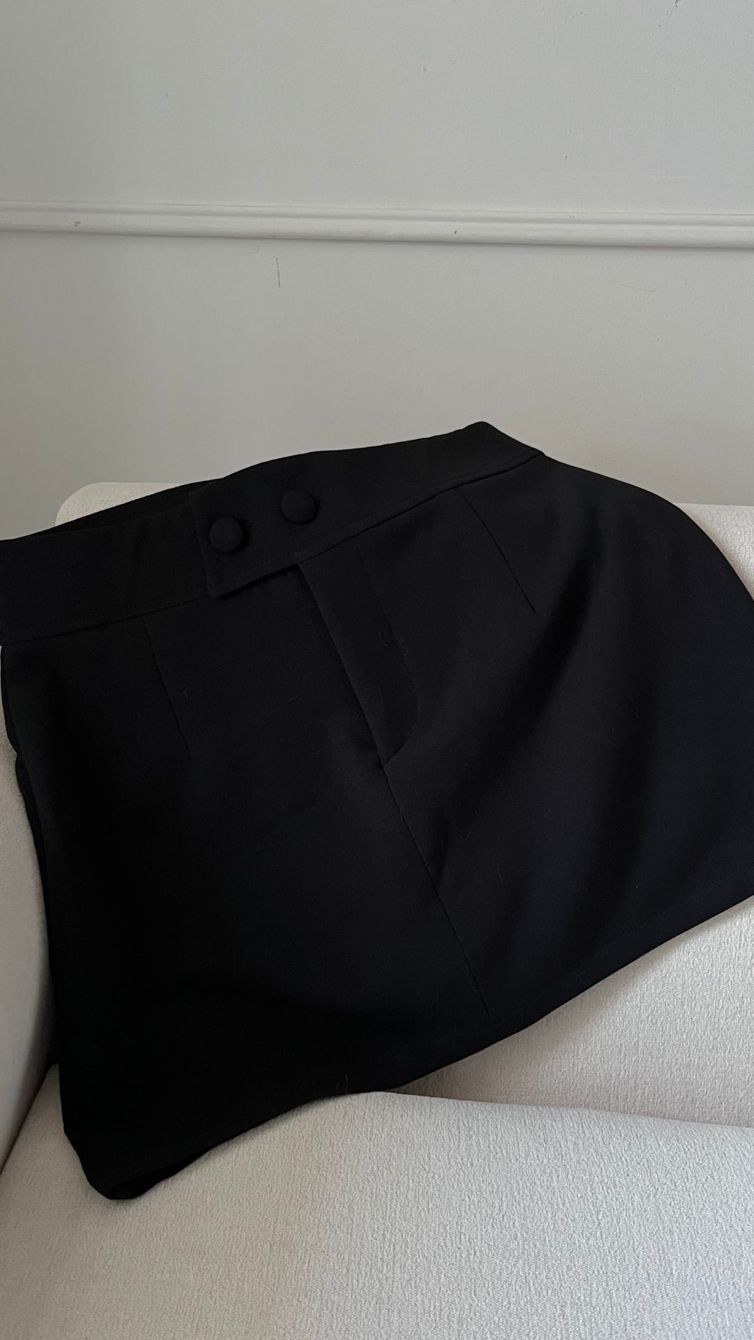 Falda Short sastre Negro