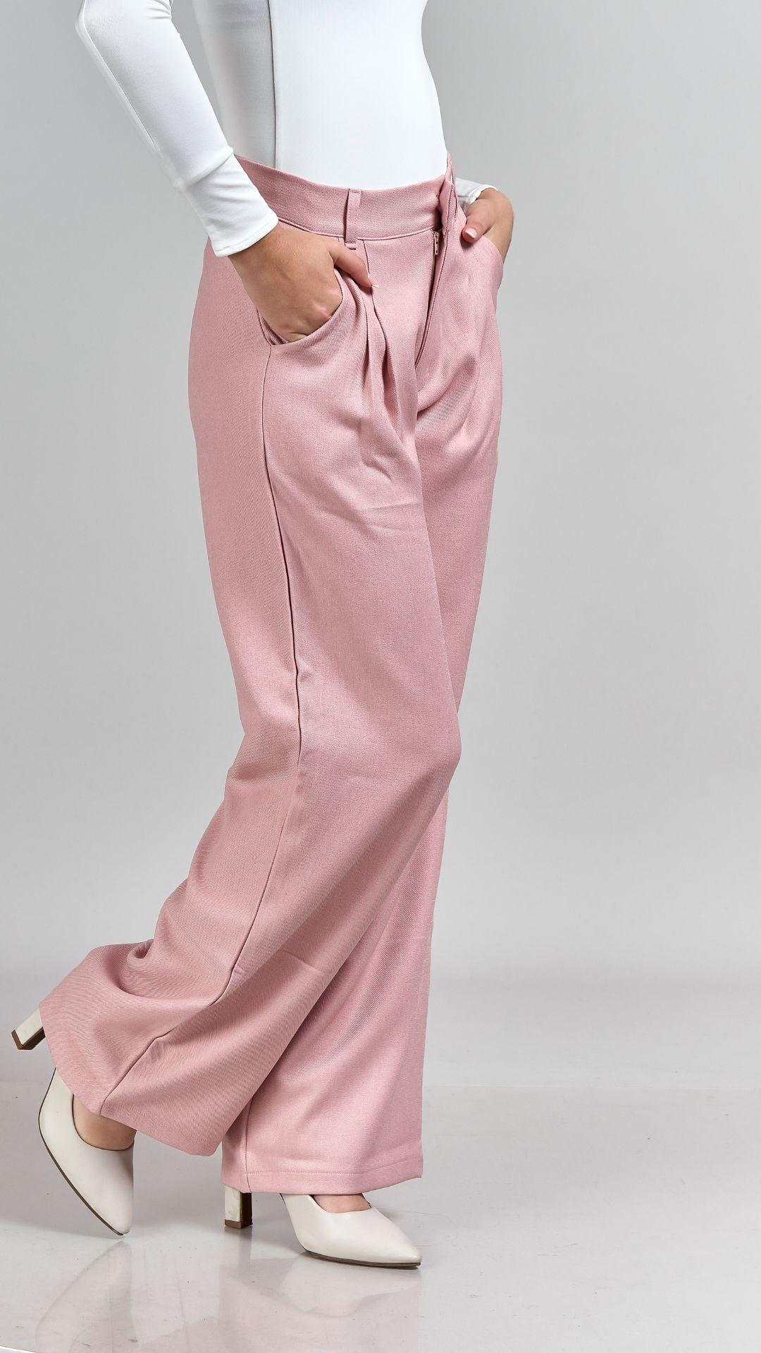 Pantalon Sastre Twill Batista - Rosa Yogurt