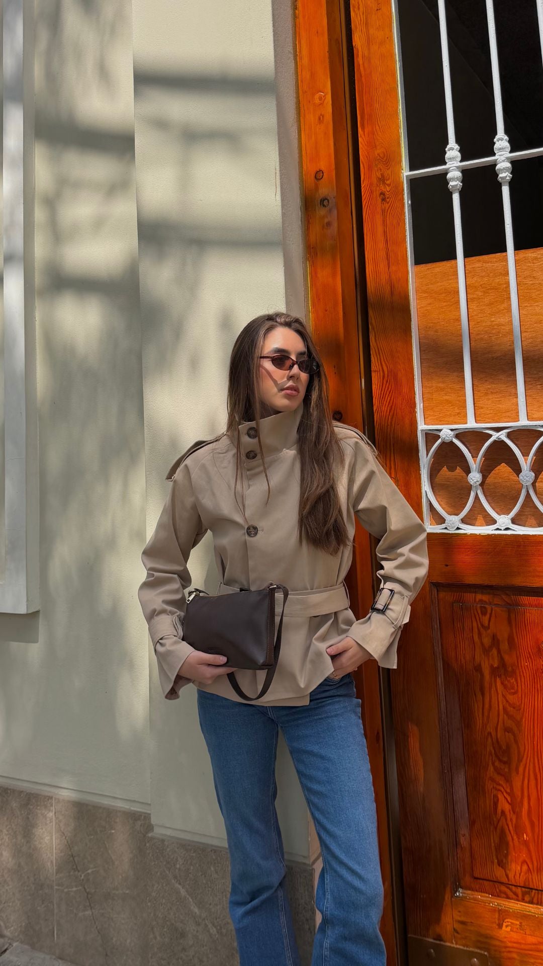 Gabardina Beige - Drill Algodón