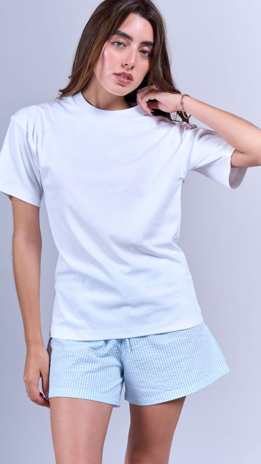 Relaxed Fit Blanco- Pima cotton