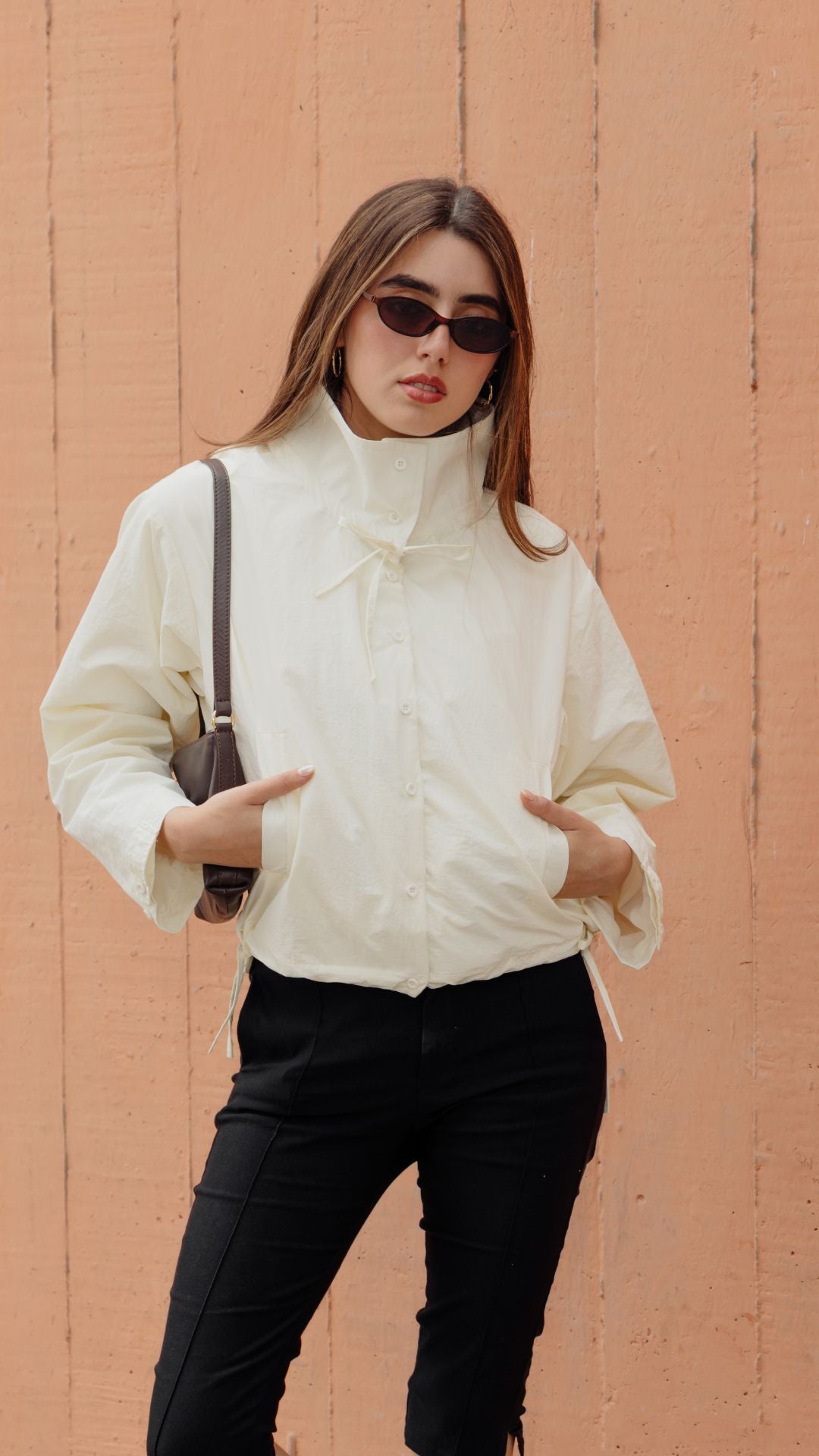 Casaca impermeable Brisa - Hueso