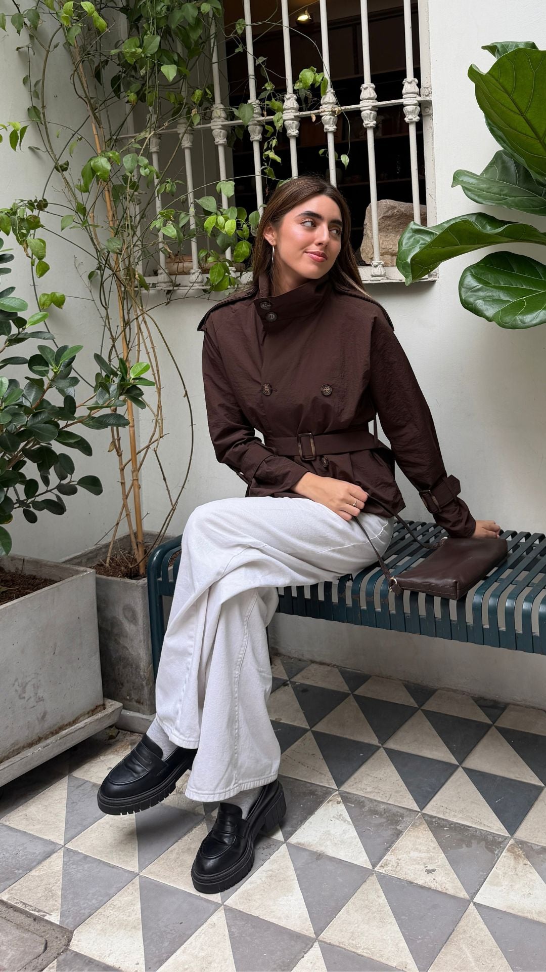 Preventa Trench Coat Chocolate
