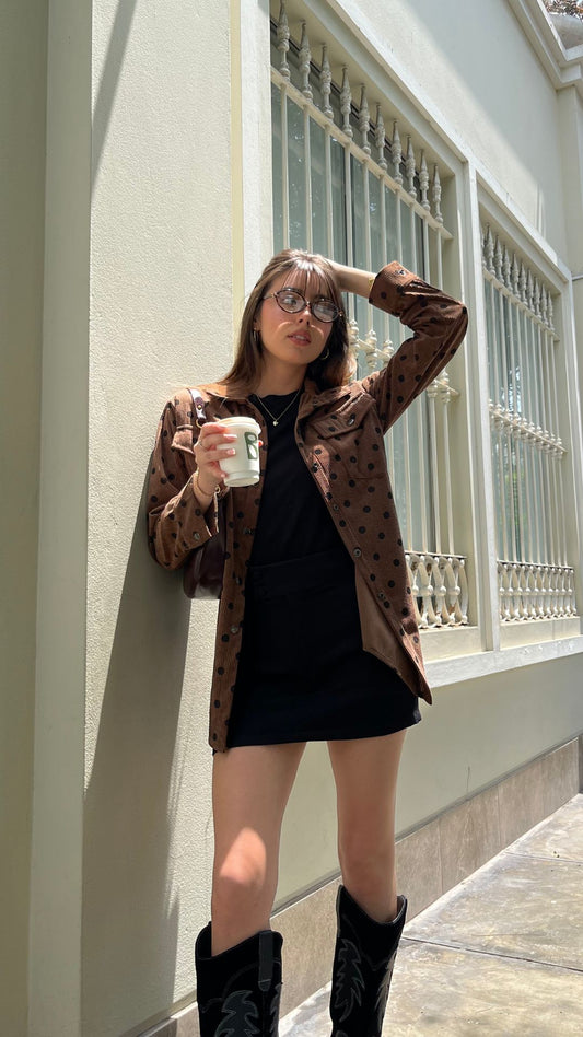 Preventa - Camisaco Polka Dots - Curduroy
