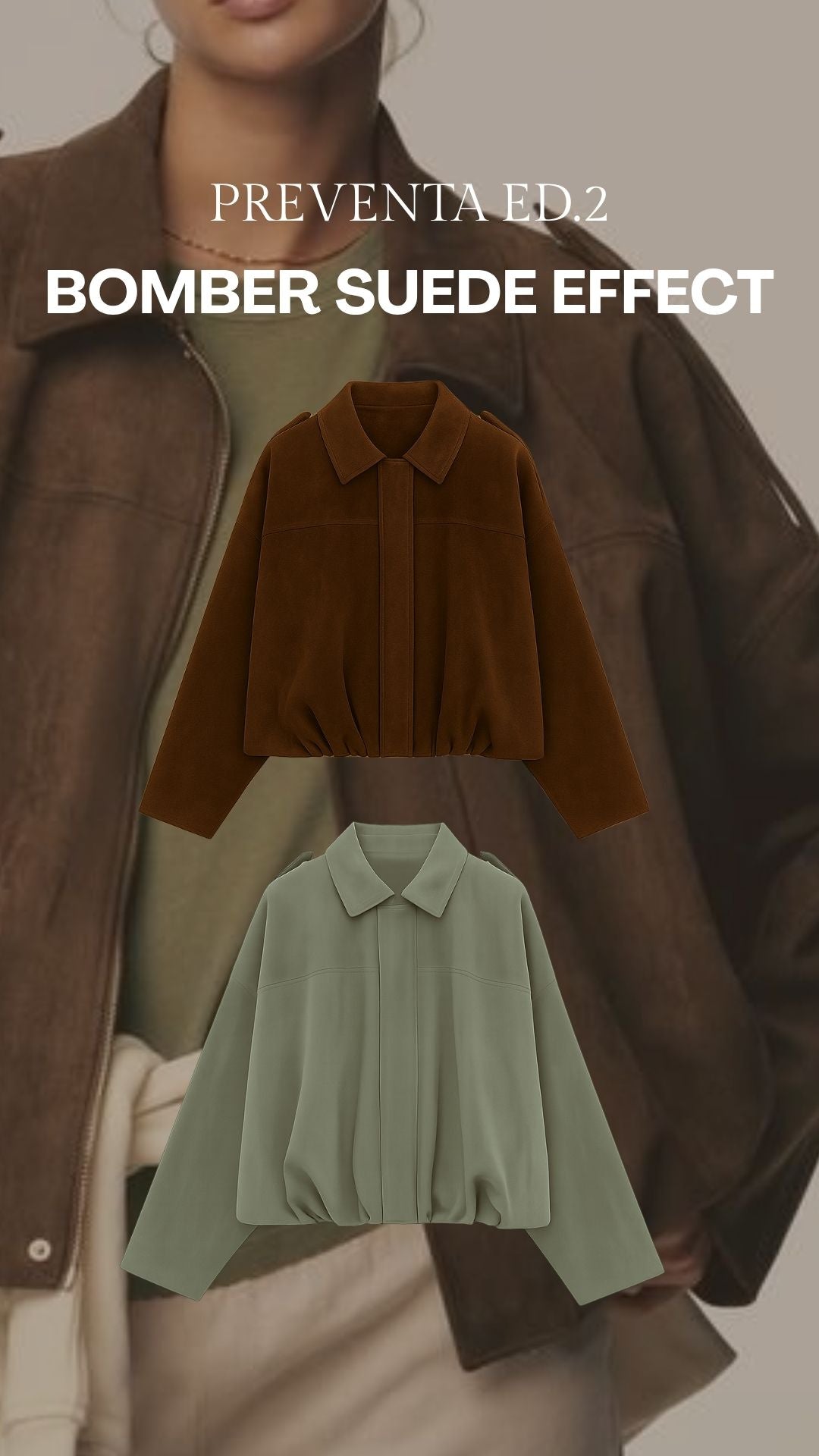 Bomber Suede effect - Bomber Jacket