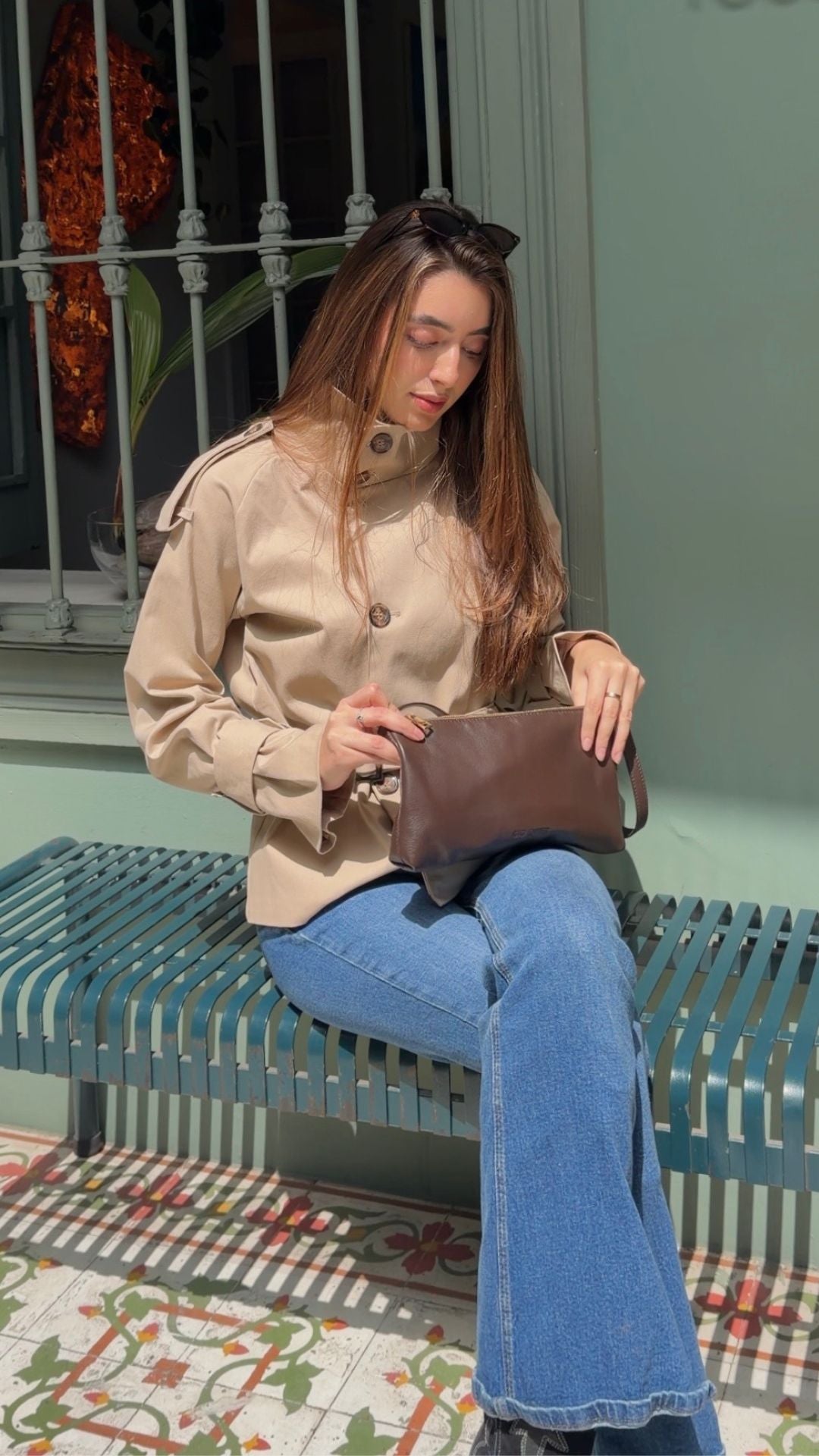 Gabardina Beige - Drill Algodón