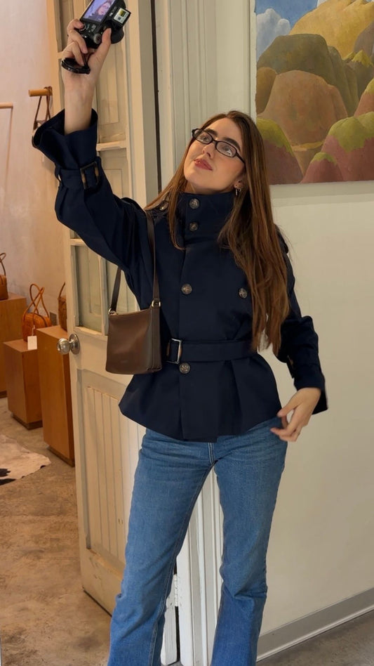 Gabardina Azul - Drill Algodón
