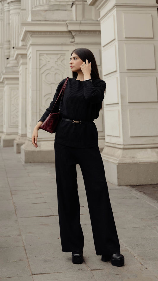 Set Cashmere - Cozy Premium Negro