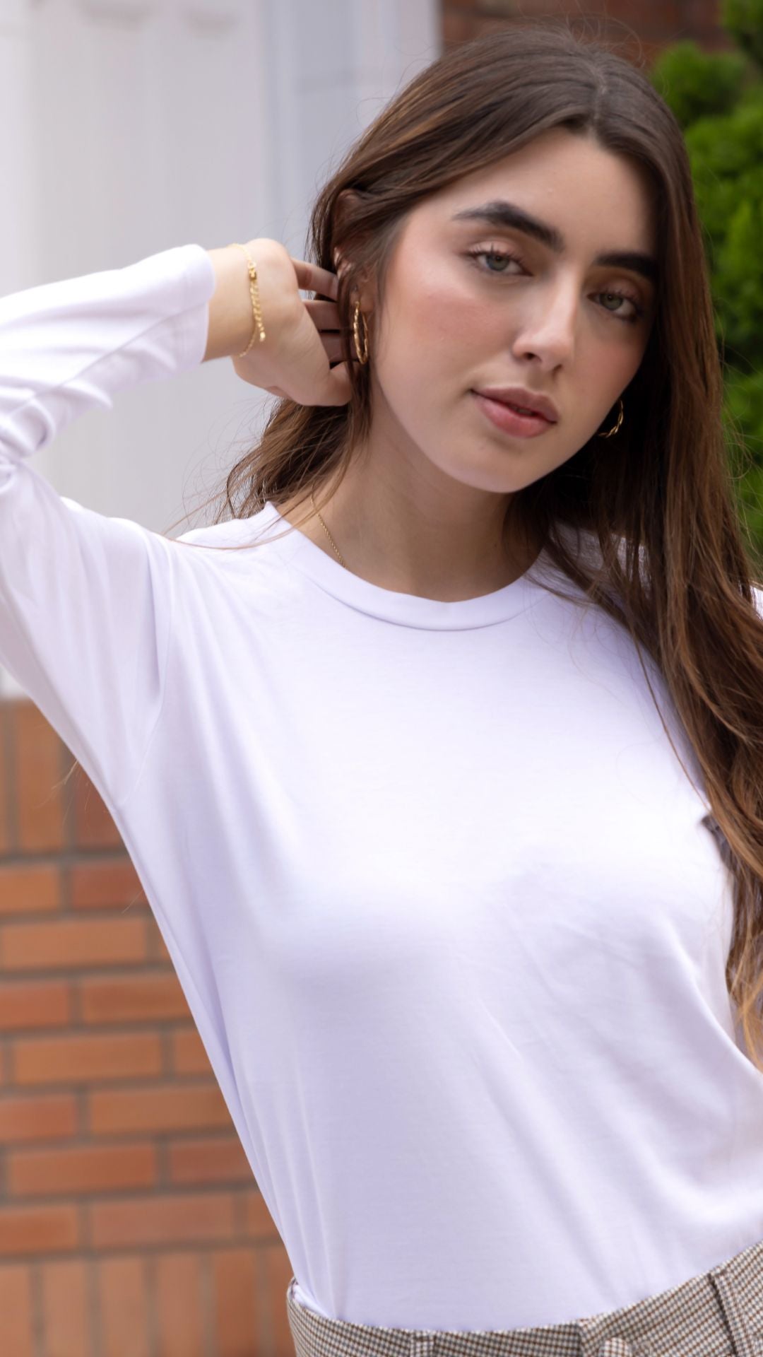 Básicos Algodon Pima - Manga larga Blanco