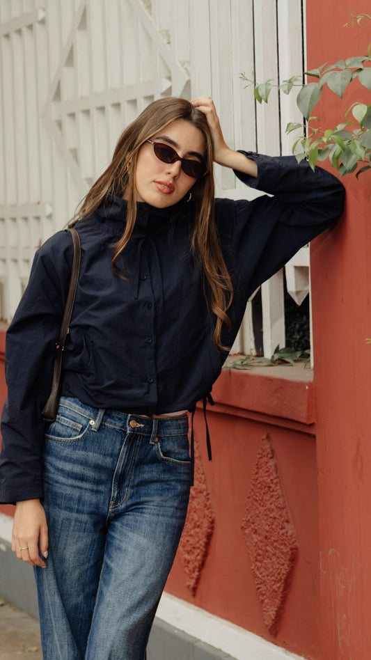 Casaca impermeable Brisa - Azul noche
